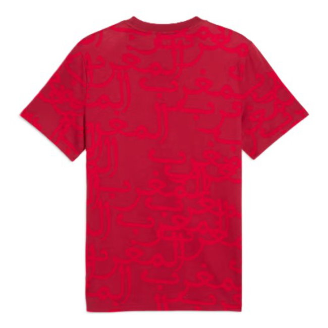 2026-2027 Morocco FtblCulture Tee AOP (Dark Crimson)-SoccerKits Hub | Buy Soccer Jerseys Online